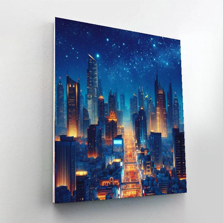 Starlit Urban Elegance Paint By Number