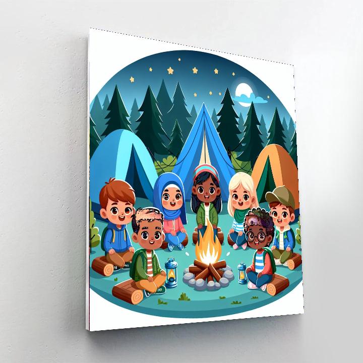 Camping Fun Number Painting