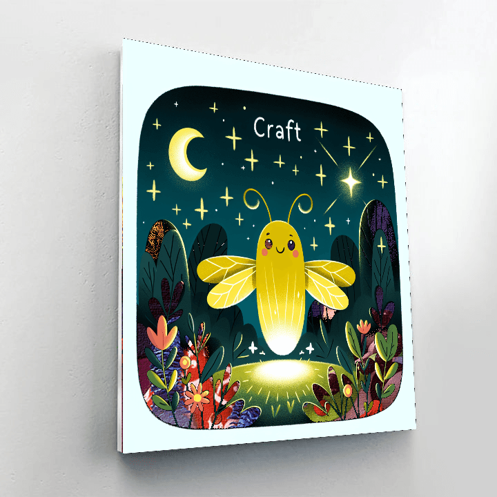 Dazzling Firefly Number Painting