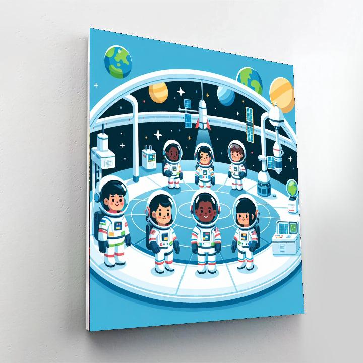 Space Station Journey Paint By Number