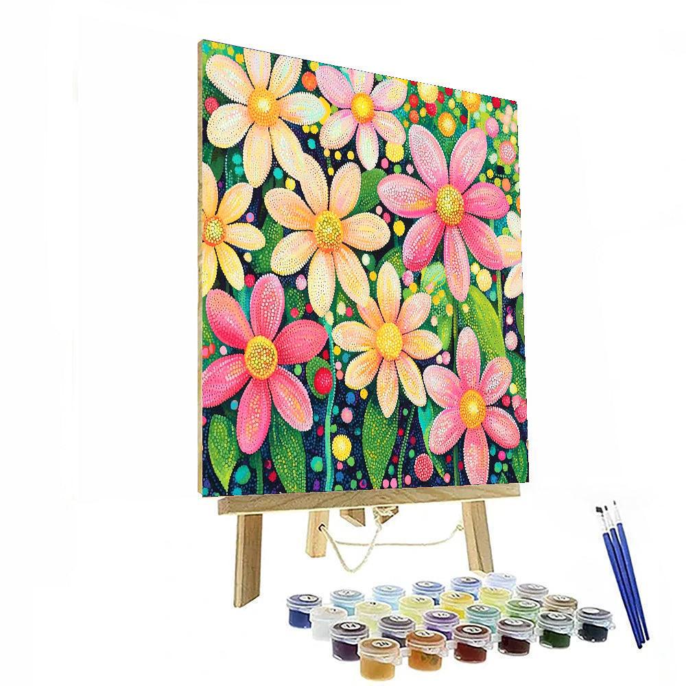 Georges Seurat Inspired Floral Fusion  Paint By Number