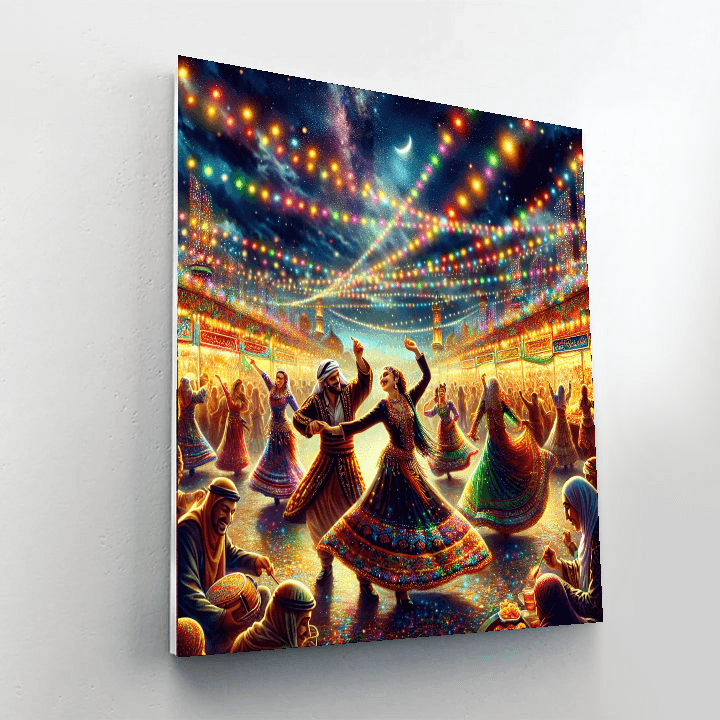 Charming Festival Of Lights Paint By Numbers Kits