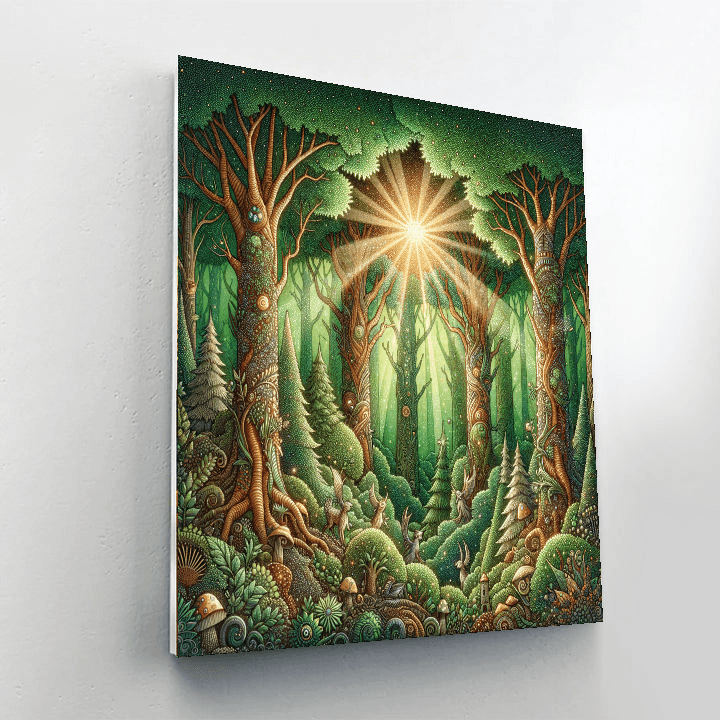 Whimsical Woodland Magic DIY Paint By Numbers