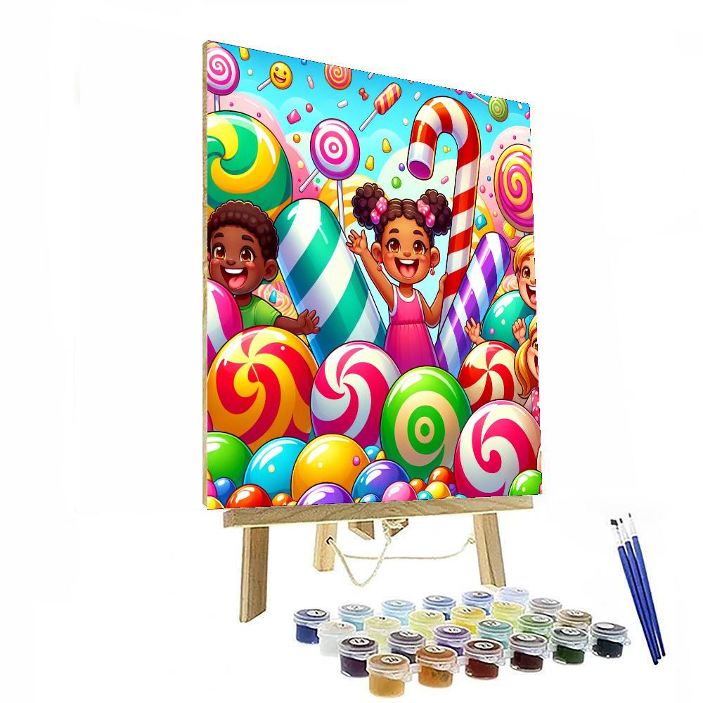 Charming Candyland Adventure Numbered Painting Kits
