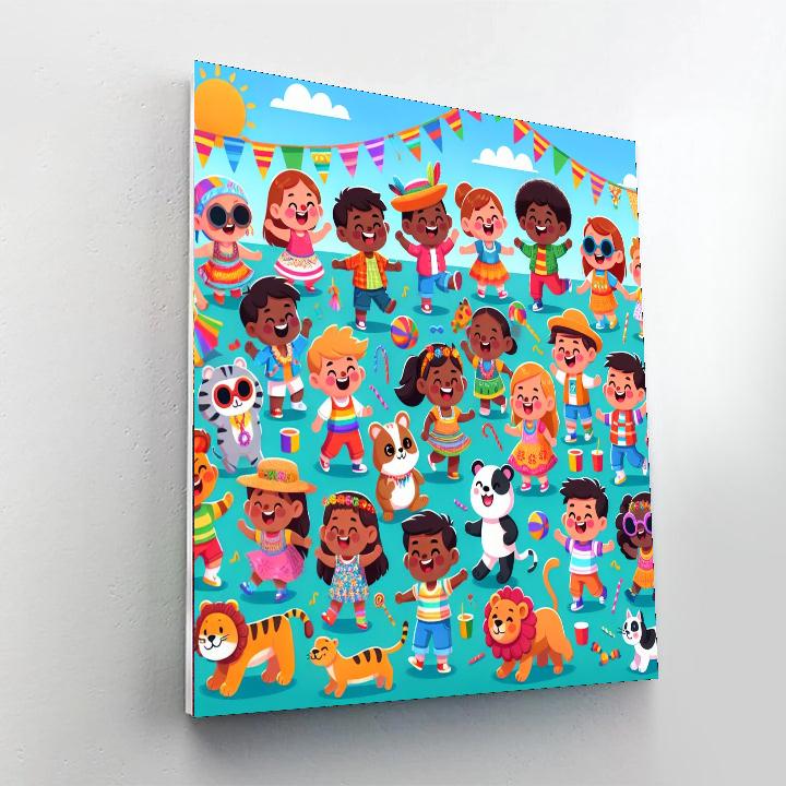 Fabulous Festival Of Friends DIY Paint By Numbers