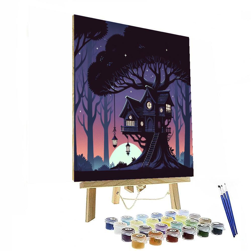 Twilight Treehouse Tales Paint By Numbers Art