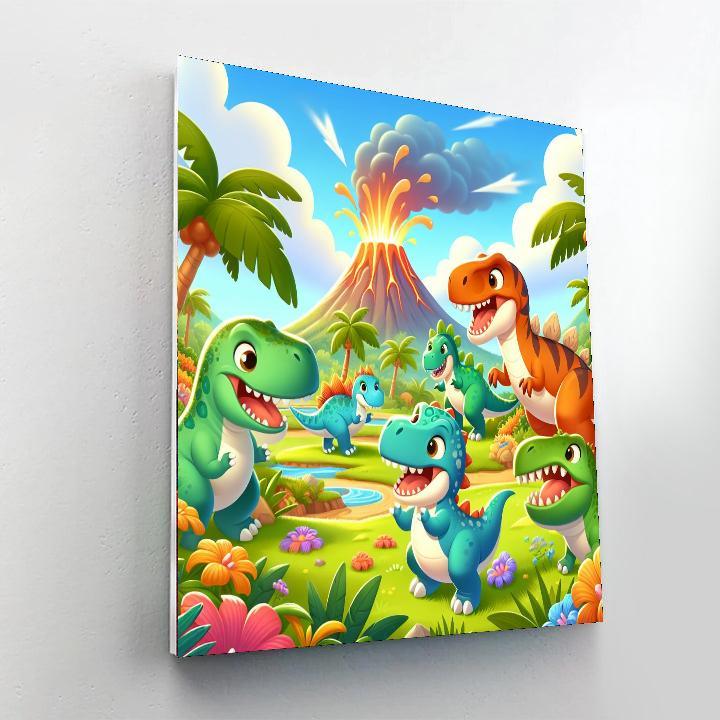 Dino World Adventure Paint By Numbers Kits