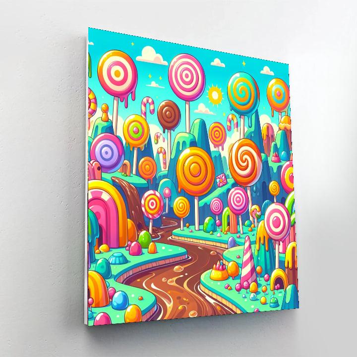 Journey Through Candyland Numbered Painting Kits