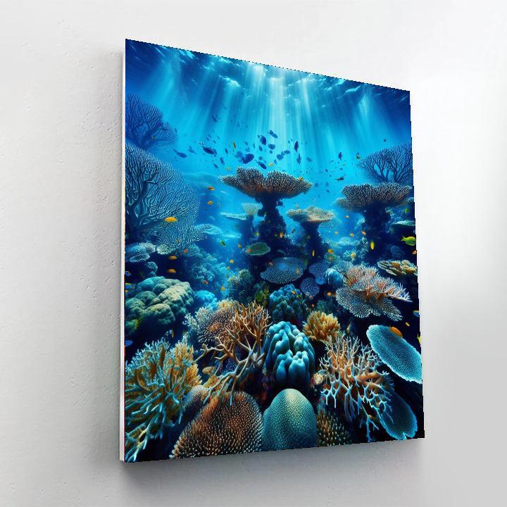 Vibrant Underwater Coral Paint By Numbers
