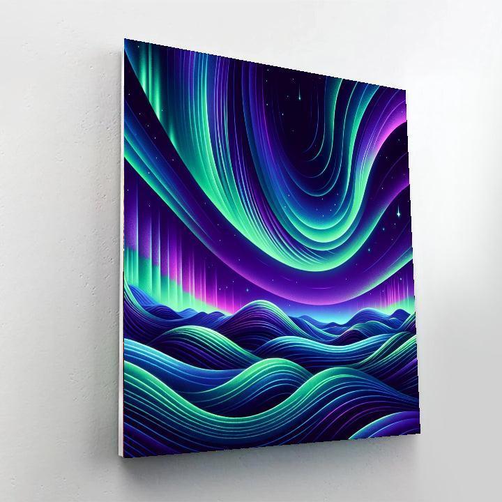Celestial Aurora Borealis DIY Paint By Numbers