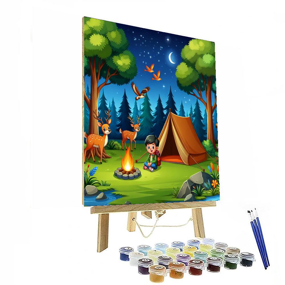 Nature Explorer's Camp Painting Number Kit