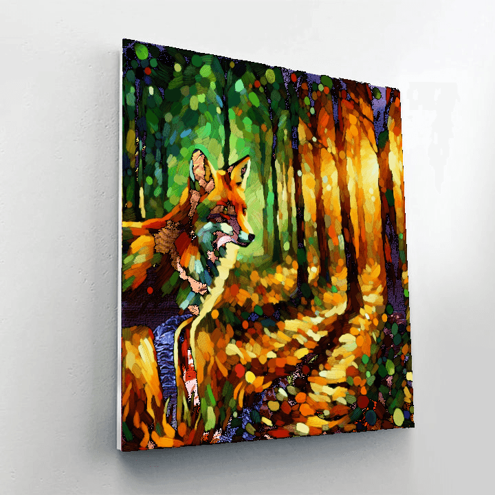 Fox's Mystery Paint By Numbers Art