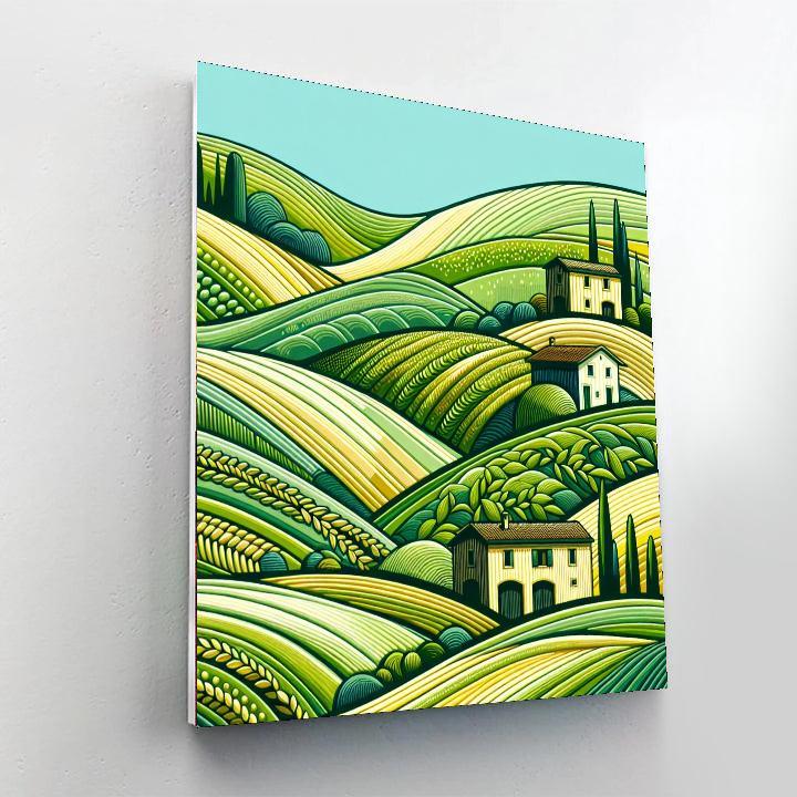 Serene Pastoral Views Paint By Numbers Art