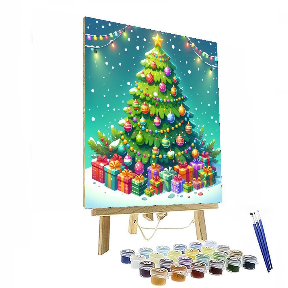 Charming Christmas Tree Paint By Numbers
