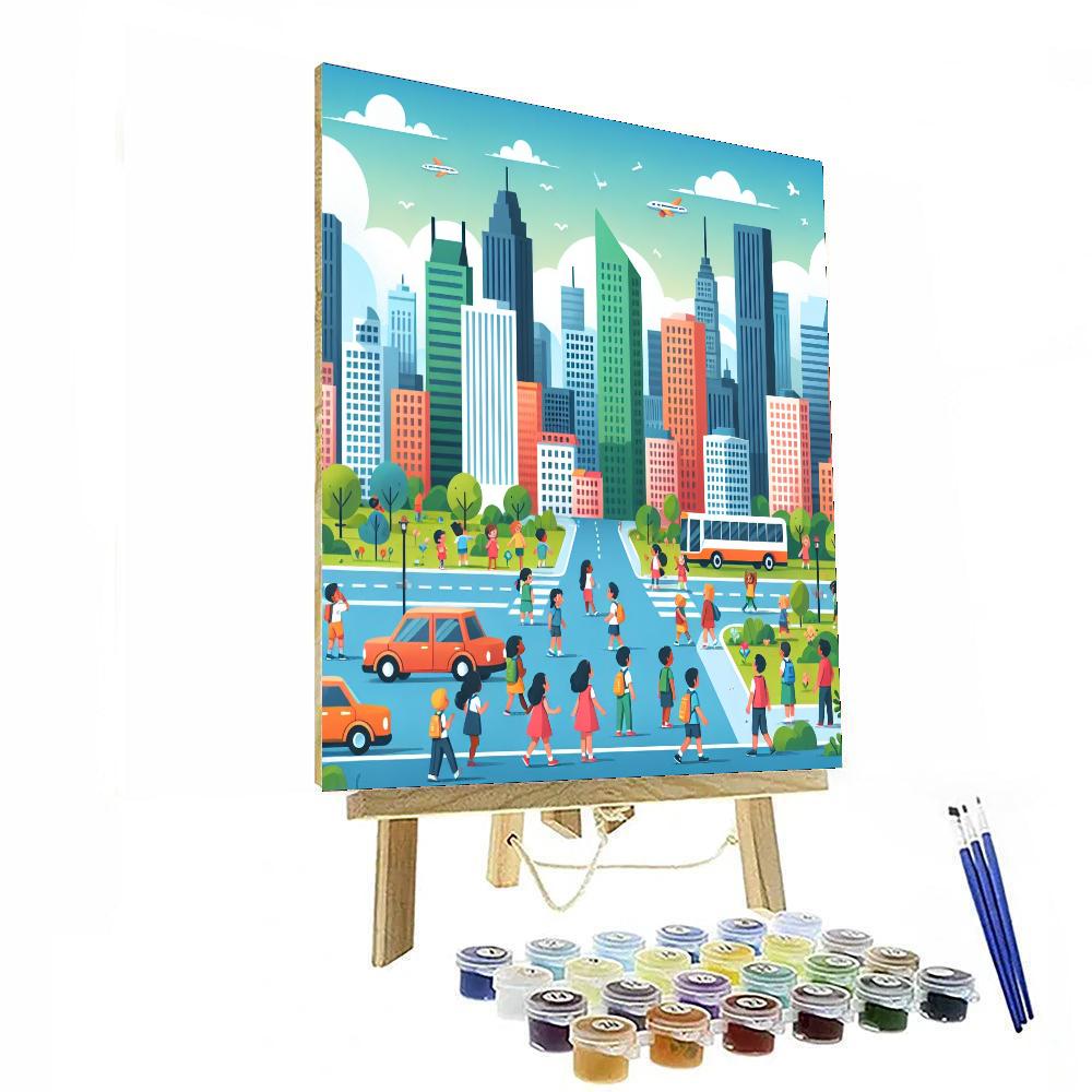 City Adventure Quest Painting Number Kit