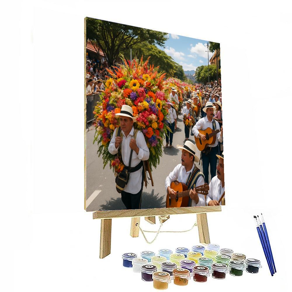 International Flower Festival - Colombia DIY Paint By Numbers
