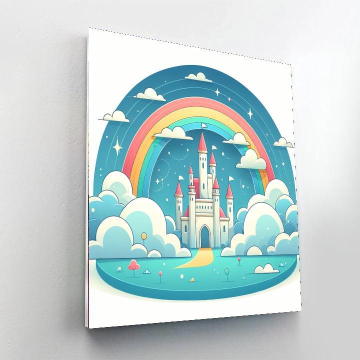 Castle Of Cloud Dreams Paint By Color