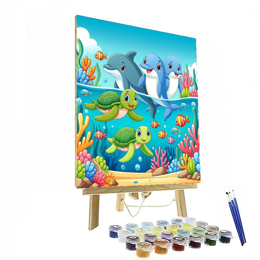 Ocean Playtime Paint By Numbers