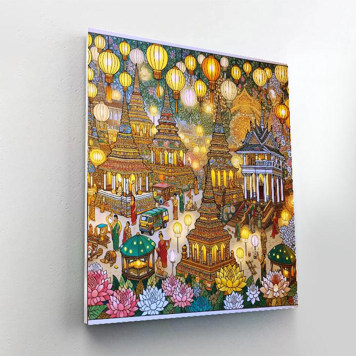 Day Of Vesak - Sri Lanka Paint By Numbers Art