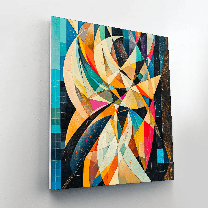 Piet Mondrian Inspired Inspired Avant-Garde Ballet Scene  Paint By Number