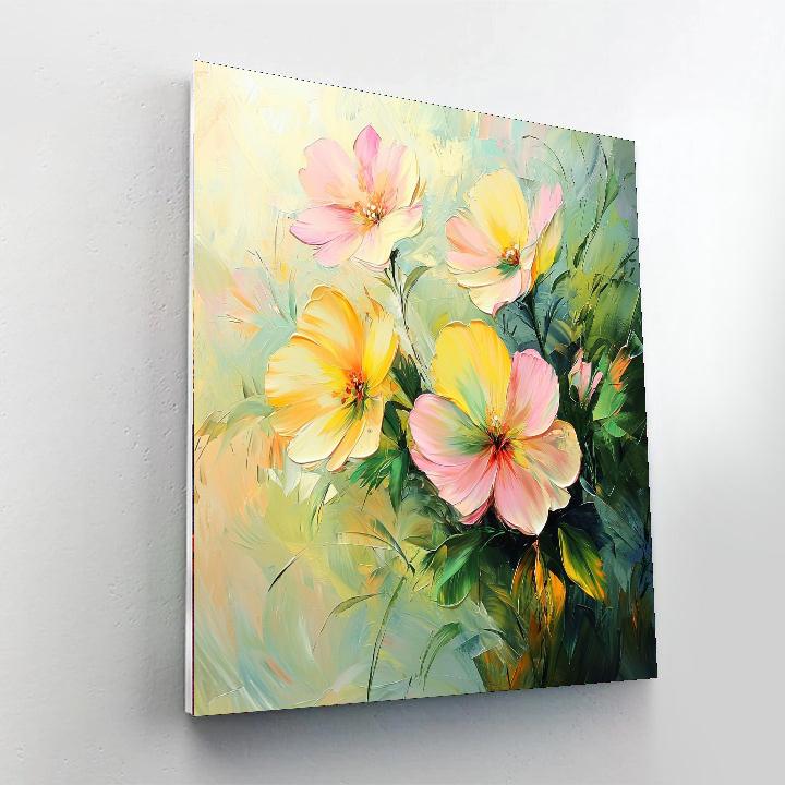 Leonardo Da Vinci Inspired Petal Dance  Paint By Number