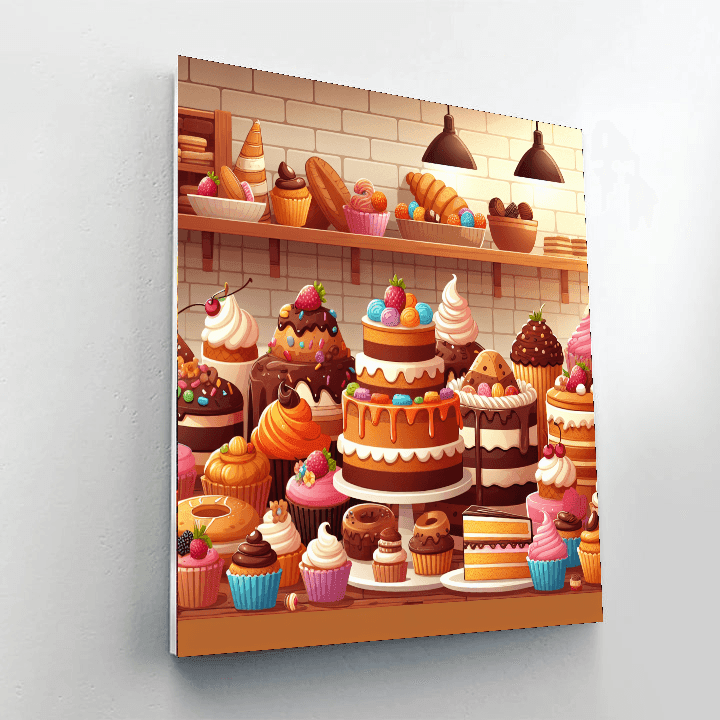 Busy Bakery Numbered Painting Kits