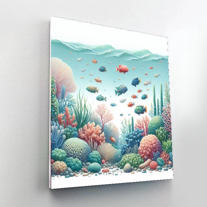 Aqua Bliss Painting By Numbers Kit