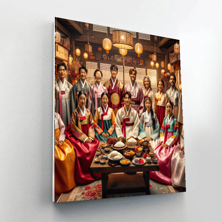 Chuseok - South Korea Paint By Color