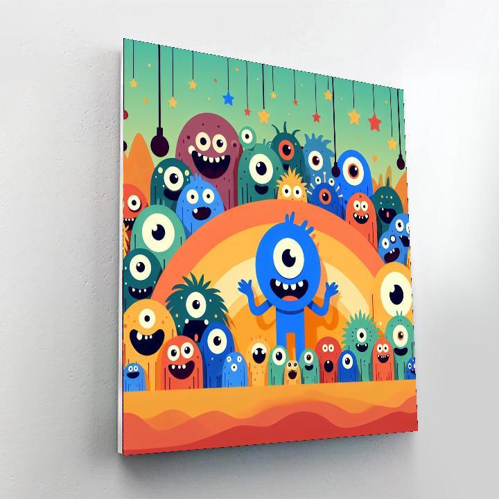 Cute Monsters Paint By Numbers Kits