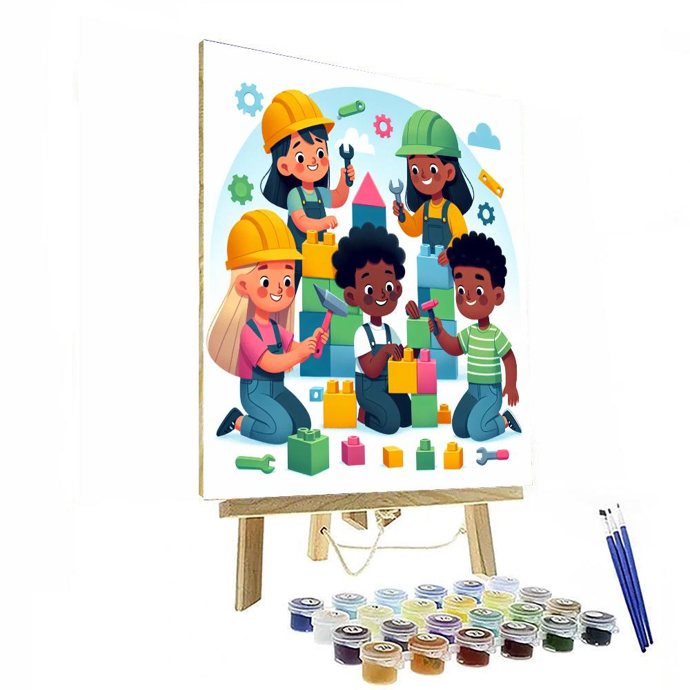 Little Builders' Project Painting By Numbers Kit
