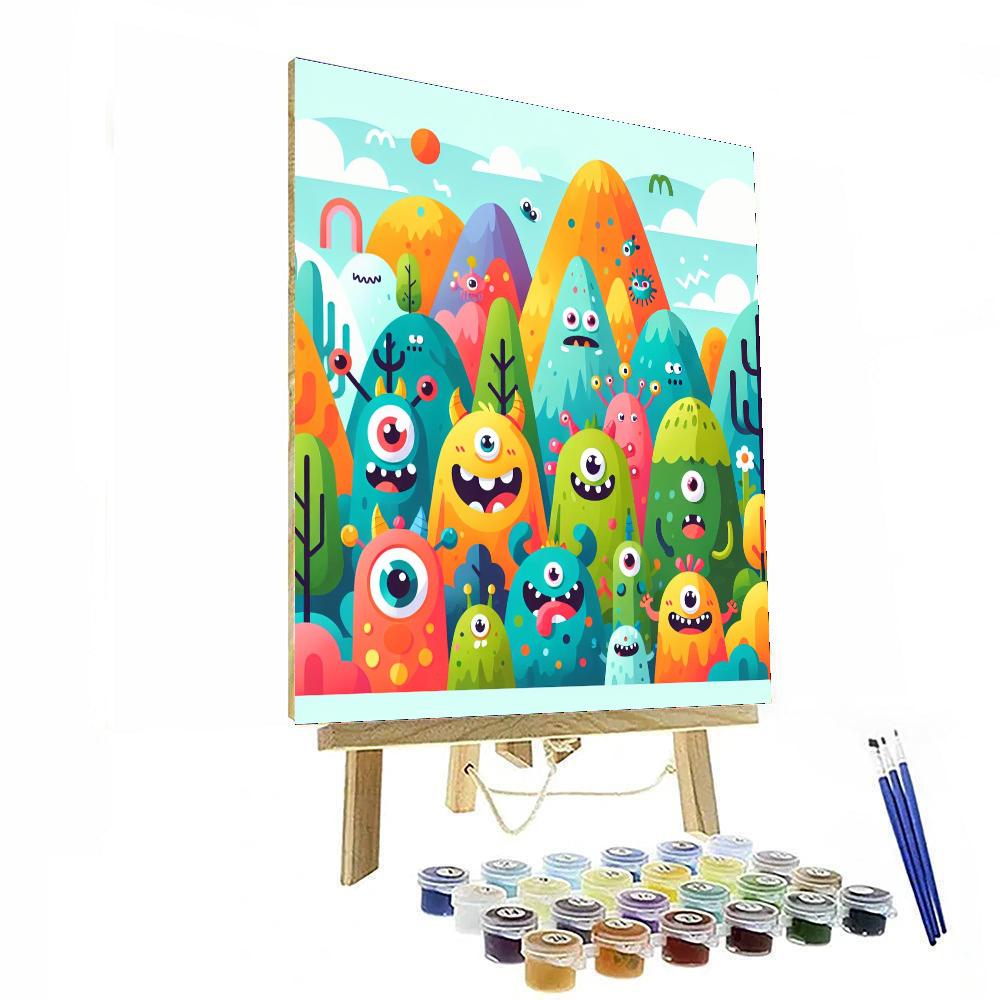 Adventurous Monster Hunt Painting By Numbers Kit