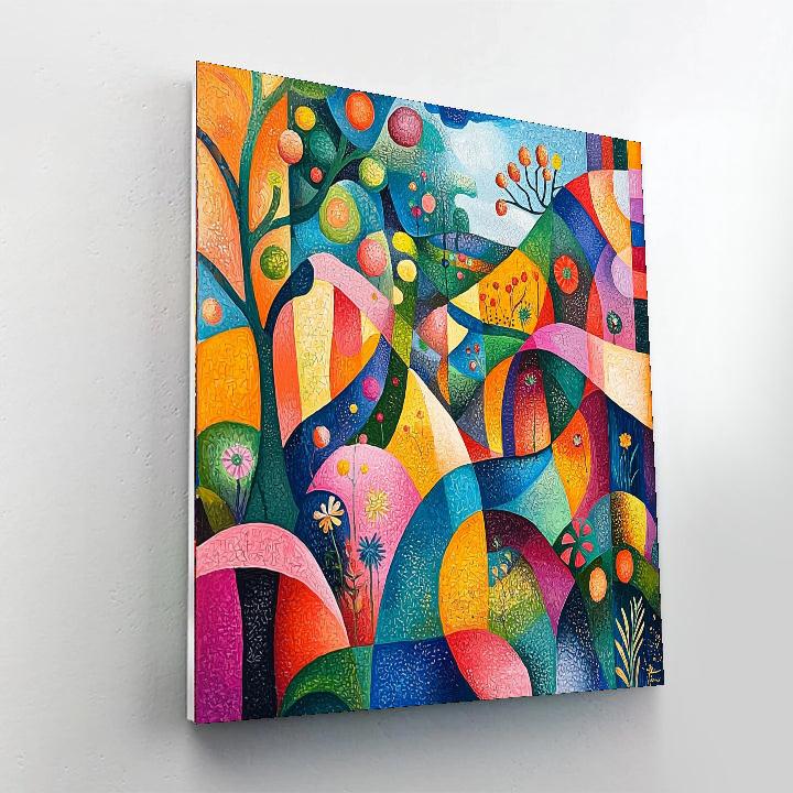 Joan Miró Inspired Abstract Eden  Painting Number Kit