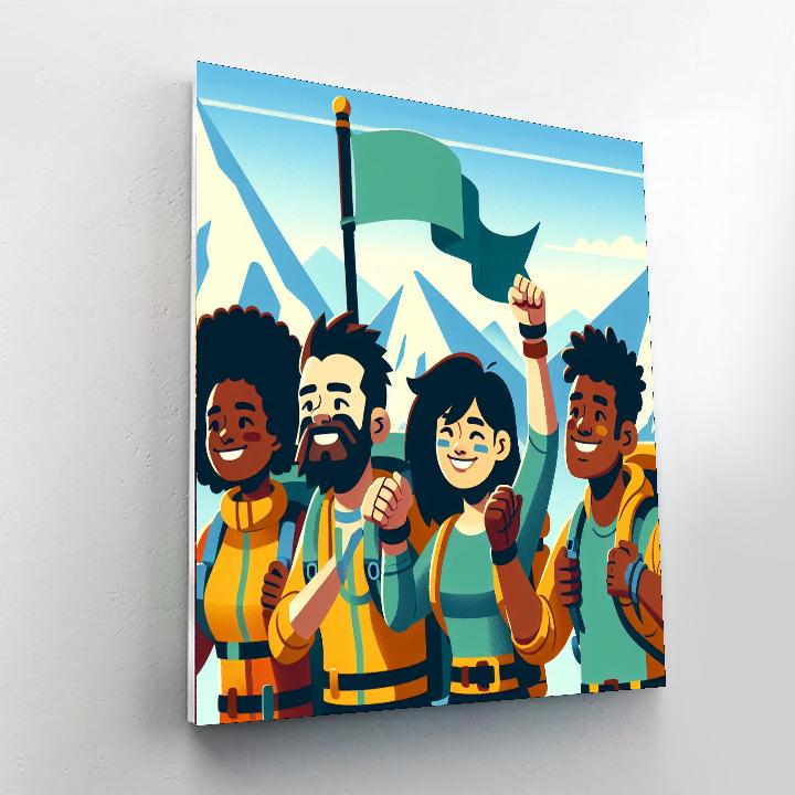 Mountain Peak Discovery Painting Number Kit