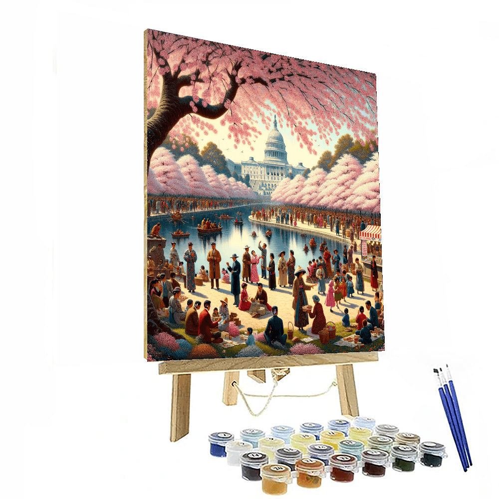 National Cherry Blossom Festival - United States Paint By Numbers Art