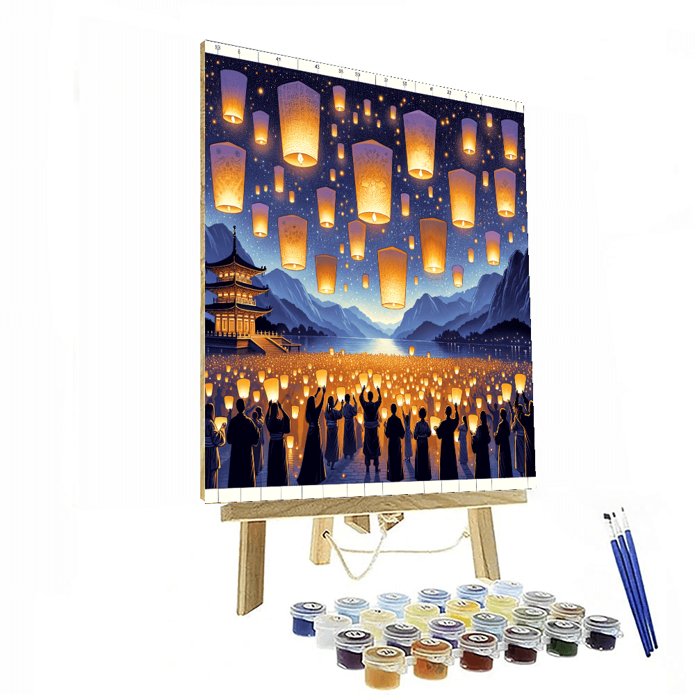 Pingxi Lantern Festival - Pingxi, Taiwan Paint By Numbers