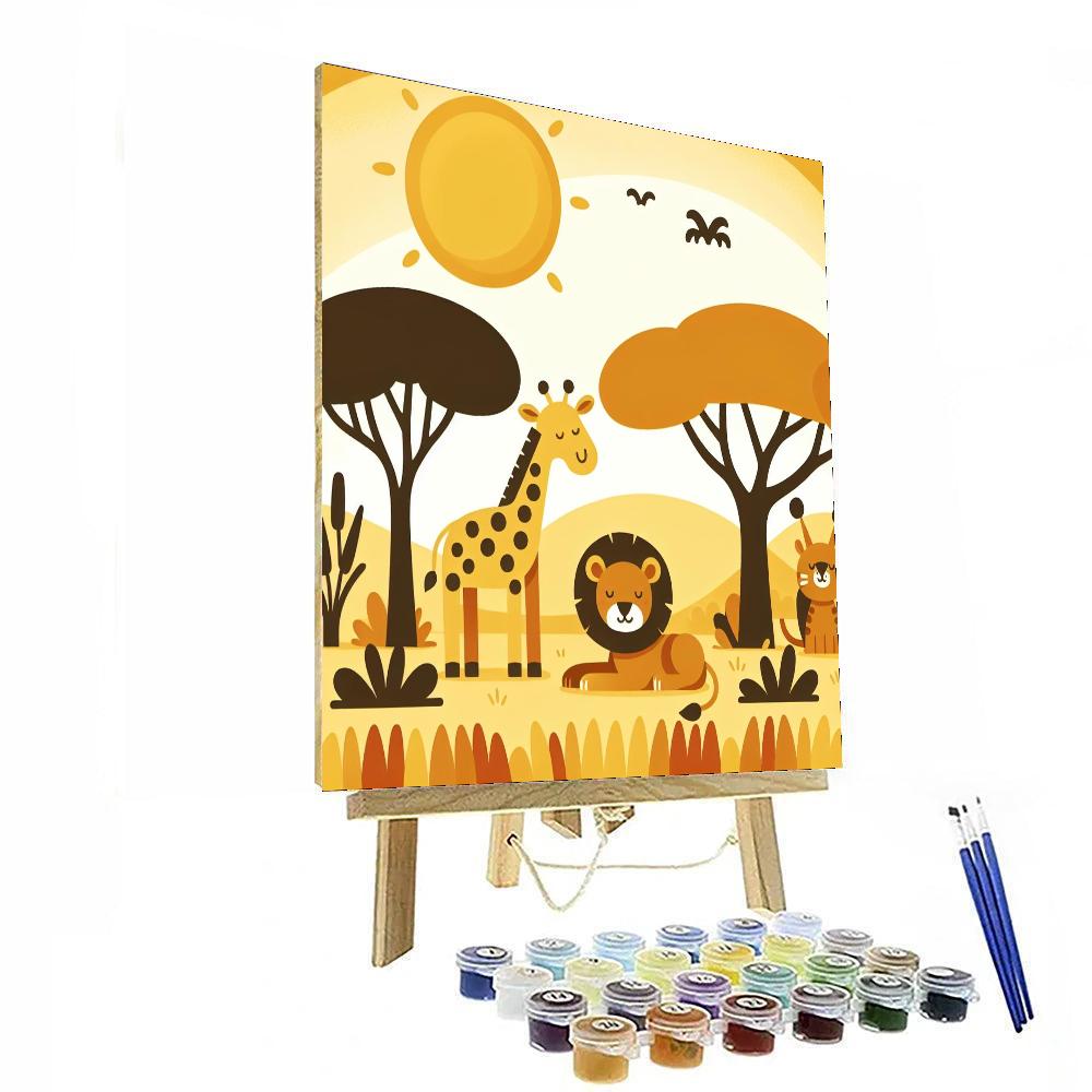 Sun-kissed Safari Adventure Paint By Numbers Kits