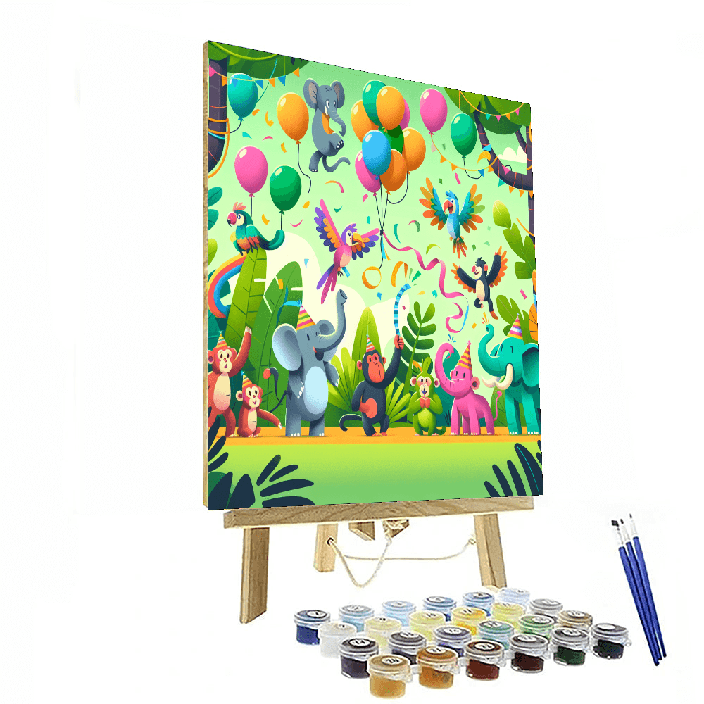 Jolly Jungle Jubilee DIY Paint By Numbers
