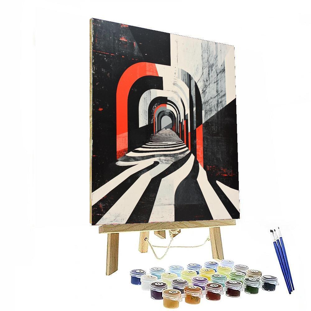 Banksy Inspired Veil Of Illusion  Paint By Color