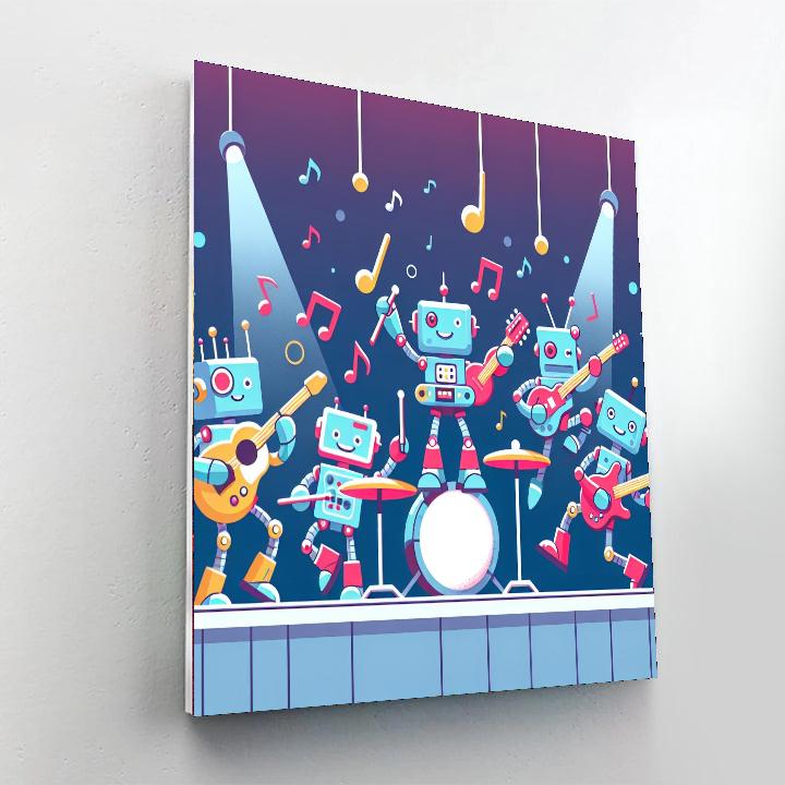 Rocking Robot Band Painting Number Kit