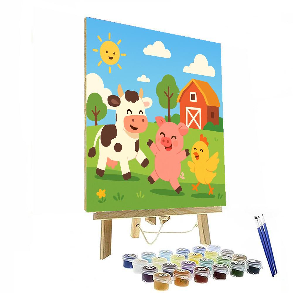 Farmyard Playtime Painting By Numbers Kit