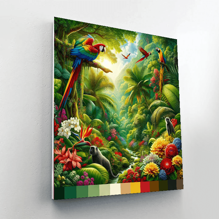 Breathtaking Rainforest Adventure Paint By Number