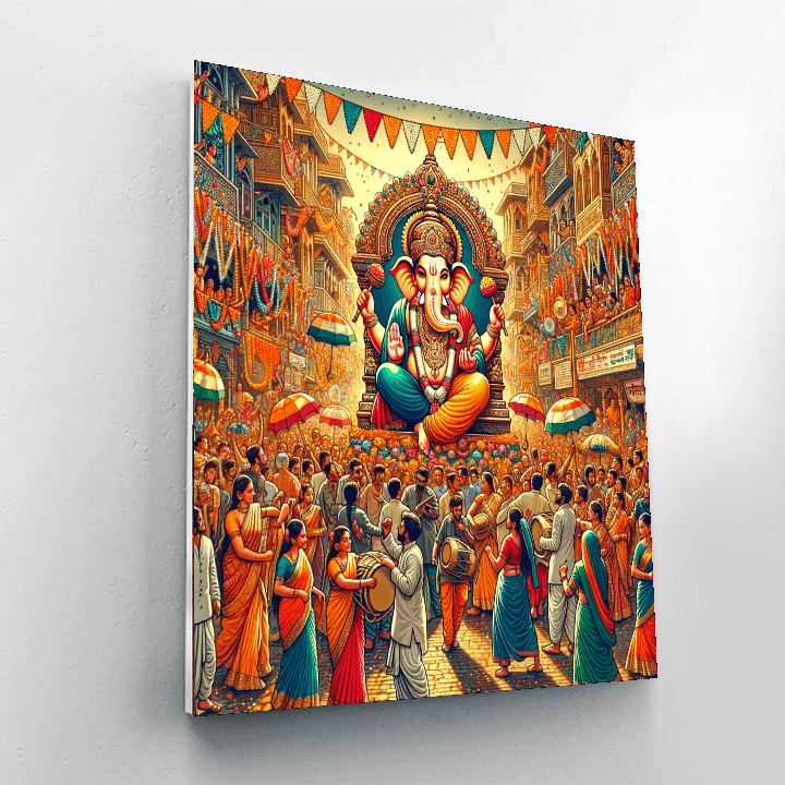 Ganesha Chaturthi - India DIY Paint By Numbers