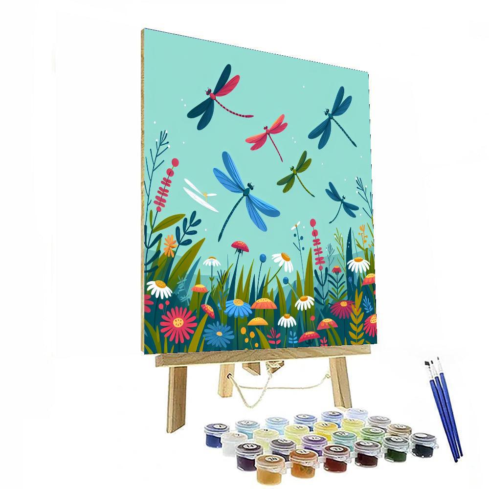 Dragonfly Meadow Delight Numbered Painting Kits