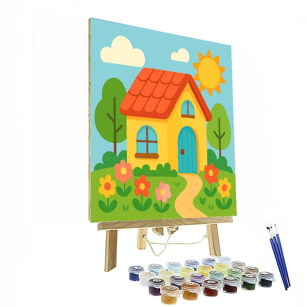 Cozy Little House Painting By Numbers Kit