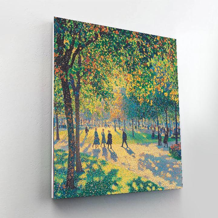 Georges Seurat Inspired Enchanted Park Stroll  DIY Paint By Numbers