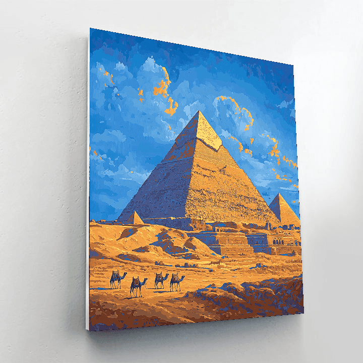The Giza Pyramids Numbered Painting Kits