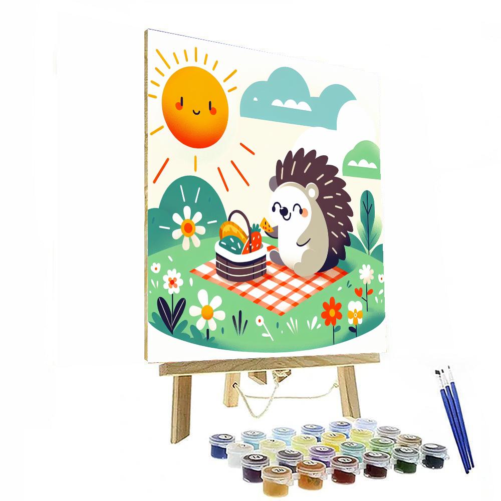Happy Hedgehog's Summer Picnic Paint By Numbers Kits