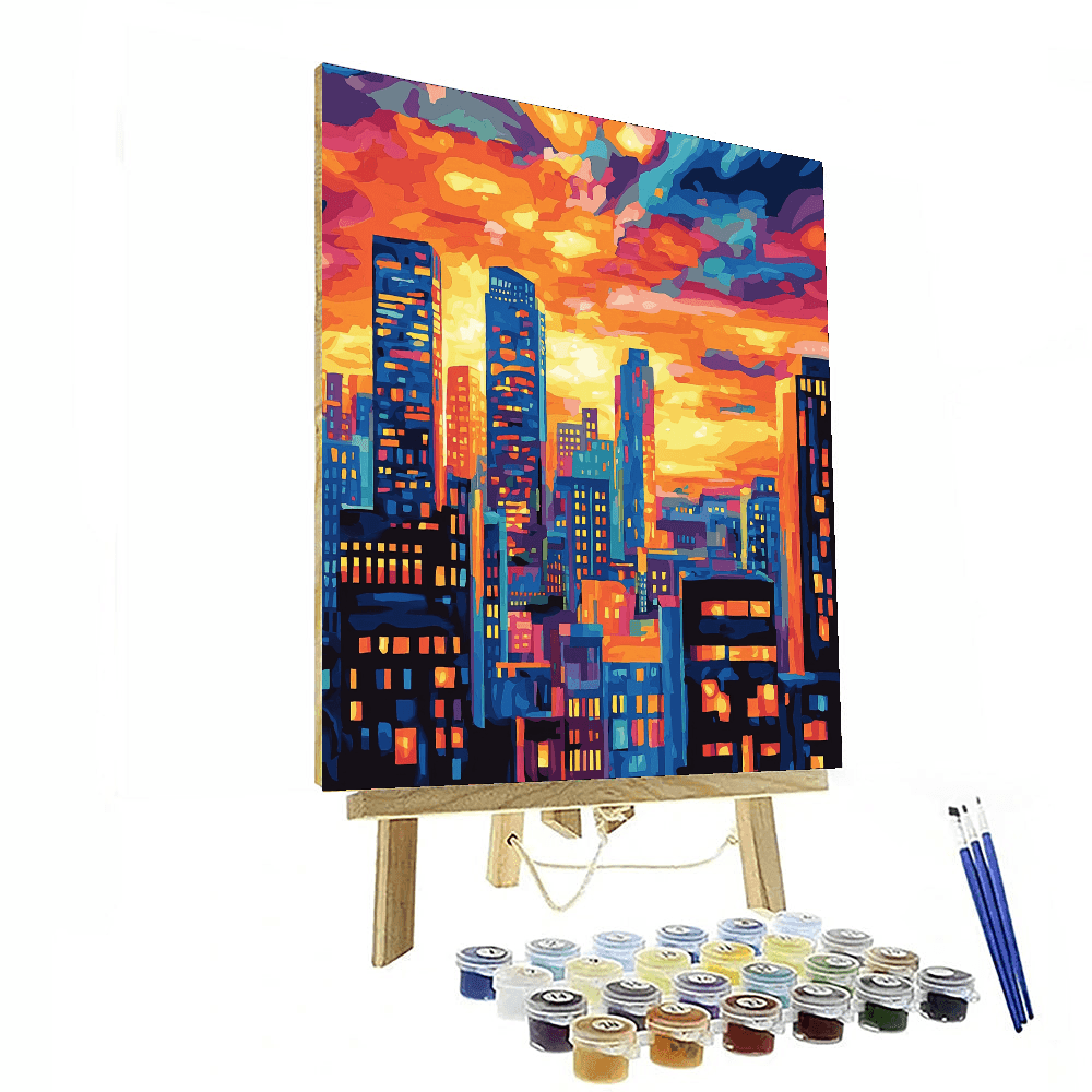 Edward Hopper Inspired Sunset Overdrive  Paint By Numbers