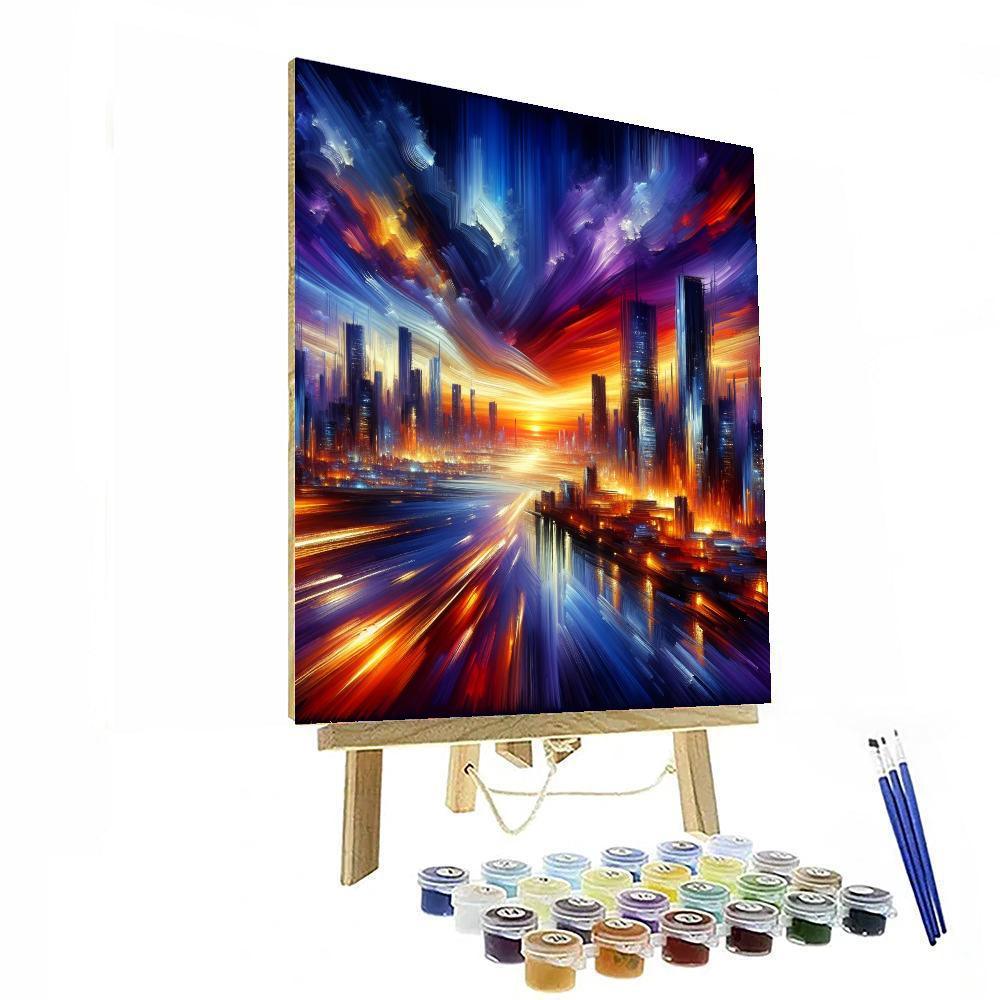 Artistic Cityscape Paint By Numbers