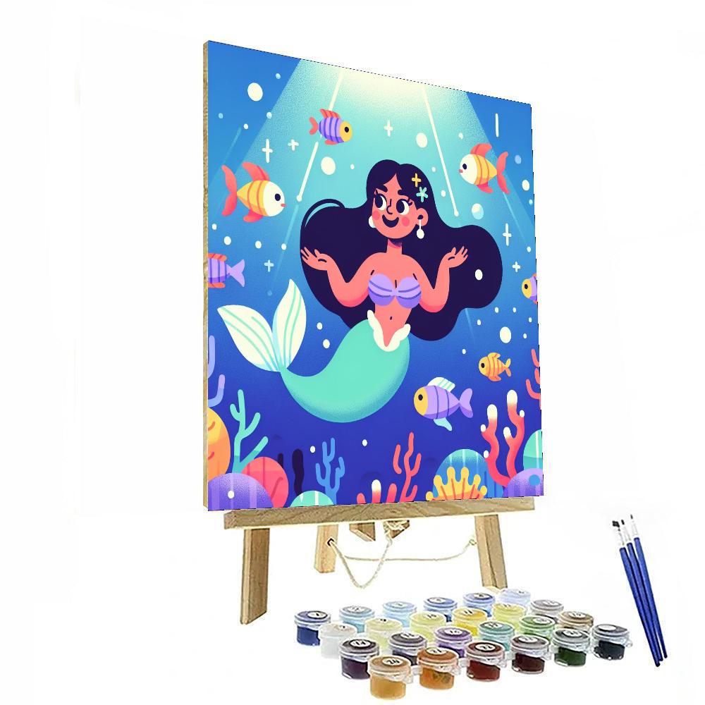 Ocean Mermaid's Secret Painting By Numbers Kit